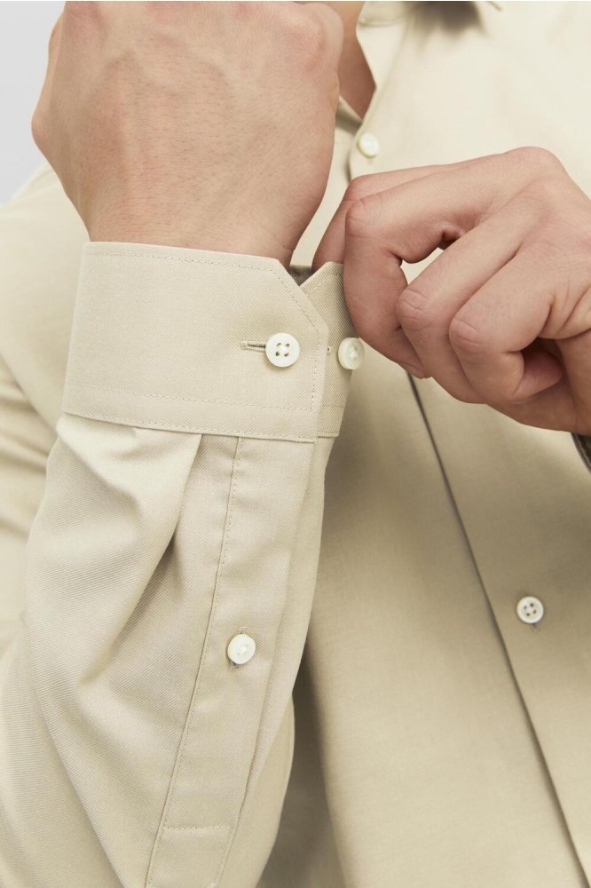JPRBLAPARKER SHIRT L/S NOOS 12227385 Pure Cashmere/SLIM FIT